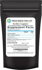 Prescribed For Life Bacillus Coagulans en Polvo – Probiótico Estable (50B/g, 113g)