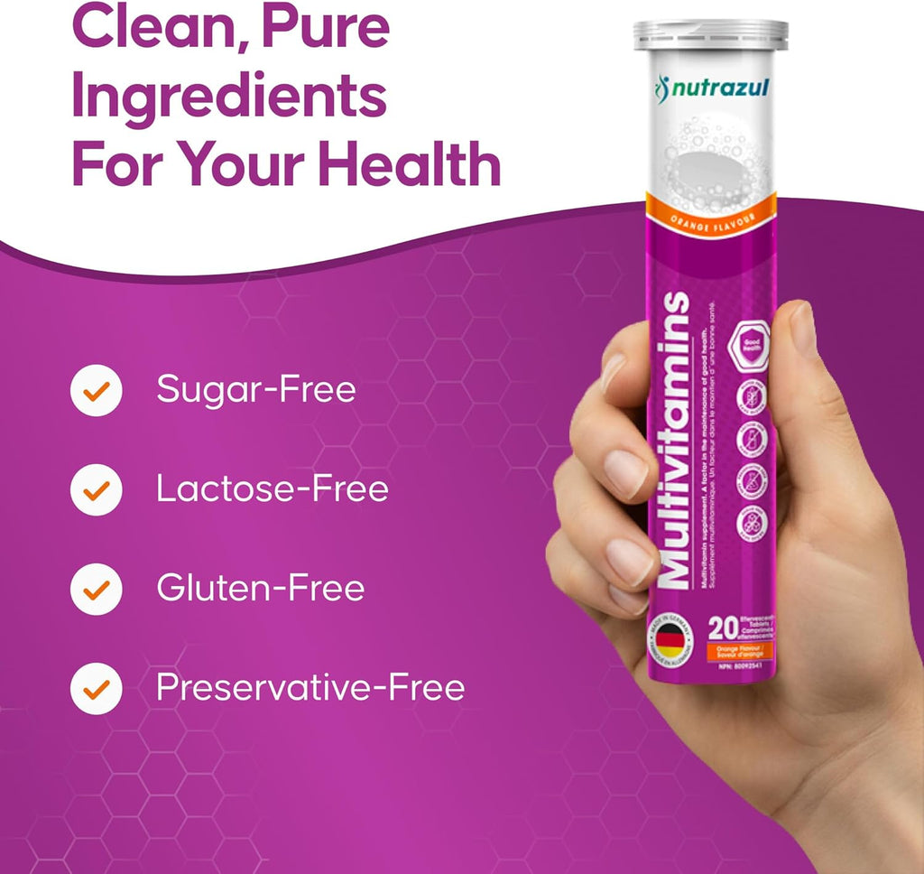 nutrazul Multivitamínico Efervescente - 60 Comprimidos Sabor Naranja