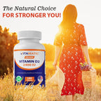 Vitamatic Vitamina D2 2400 IU (60 mcg) – Suplemento Vegano para Huesos e Inmunidad – 180 Comprimidos