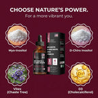 Myo-Inositol y D-Chiro Inositol Gotas Líquidas 40:1 con Vitex y Vitamina D3 - 118 ml