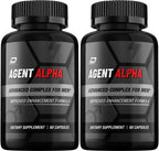 Agent Alpha para Hombres - Complejo Multivitamínico y Mineral (2 Paquetes, 120 Cápsulas)