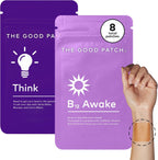 The Good Patch Weekday Hustle Duo - Parches de Vitamina B12 con Cafeína y Yerba Mate (8 unidades)
