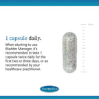 Euromedica Bladder Manager - 30 Capsules - Clinically Studied Herbal Supplement - Supports Bladder Strength and Urinary Tract Function - Formulated for Men and Women - 30 Servings