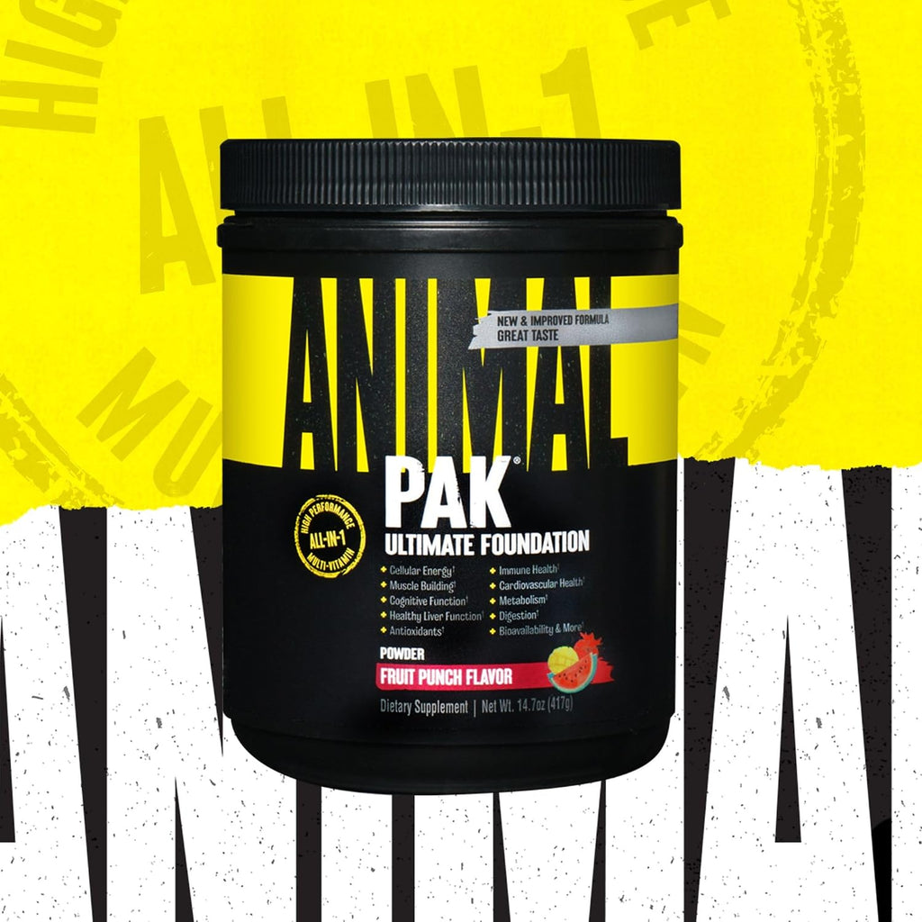 Animal Pak - Multivitamínico en Polvo Sabor Fruit Punch | 60 Dosis