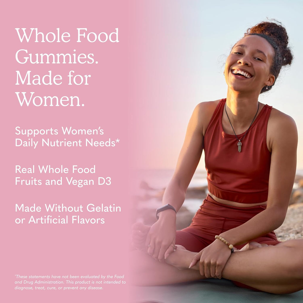 Garden of Life Organics Women's Gummies - Multivitamínico para mujeres con Metil B12, C y D3, Orgánico, Vegano, Sabor Bayas, 120 gomitas