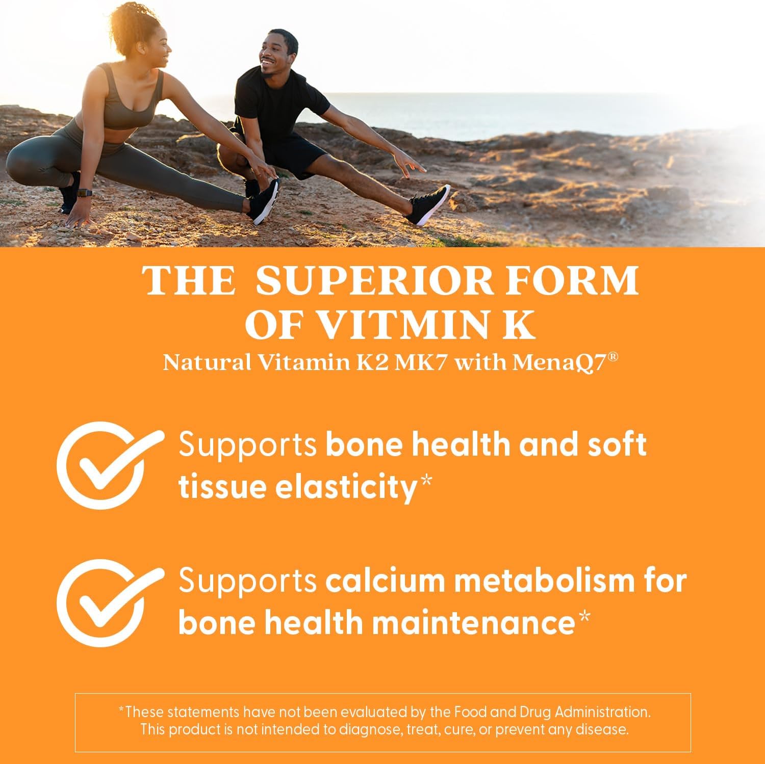 Doctor's Best Natural Vitamin K2 MK7 con MenaQ7, 45 mcg, 60 Cápsulas Veganas