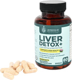 Zethyr St. Liver Detox+ con Cardo Mariano - Dosis Premium - Limpieza Hepática con NAC, ALA, Colina y Vitaminas B - 80 Cápsulas para Apoyo Antioxidante Diario