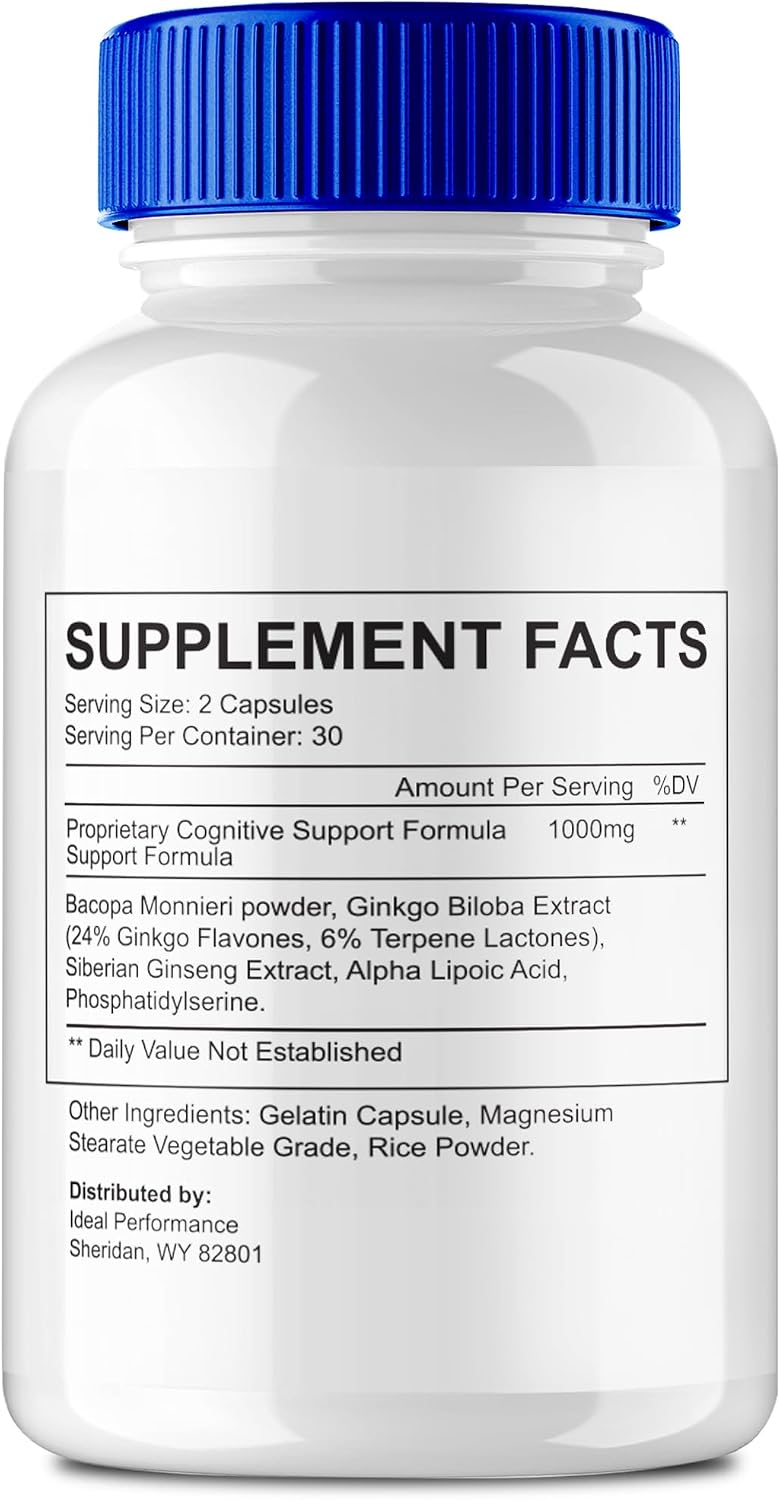 Neuro Sync Capsules - Fórmula Avanzada Nootrópica para la Salud Cerebral y Concentración (60 Cápsulas)