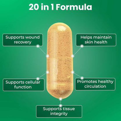 Free Life Labs WoundWorx Nutrition - Apoyo – Bromelina: Enzima derivada de la piña, incluida en la fórmula. – Image 7