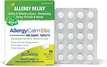 Boiron AllergyCalm Kids - 60 Comprimidos Bucodispersables para el Alivio de los Síntomas de Alergia y Fiebre del Heno en – Image 1