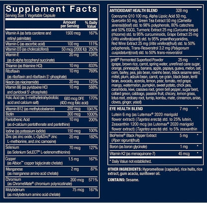 Vthrive BioActive Men 50+ Multivitamínico Diario para Hombres Mayores de 50 Años – Image 2