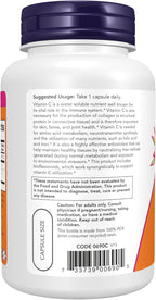 NOW Foods Vitamina C-1000 con Bioflavonoides, 100 Cápsulas Vegetales