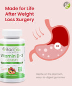 BariSlim Gomitas de Vitamina D3 - 2000 UI - 90 Gomitas para Salud Ósea e Inmunitaria