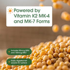 NatureBell Vitamina K2 - 200 mcg MK-7 y MK-4 - 240 Cápsulas