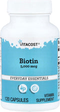 Vitacost Biotin, 5,000 mcg, 120 Capsules