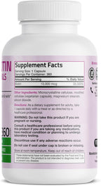 Bronson Ultra Biotina 10.000 mcg - Complemento para Cabello, Piel y Uñas - 360 Cápsulas Vegetales
