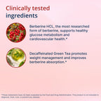 Metagenics Berberine GT - 500 mg de Berberina con Extracto de Té Verde Descafeinado - 60 Cápsulas Vegetales