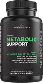 Livingood Daily Metabolism Booster - Apoyo Metabólico (120 Cápsulas Vegetales)