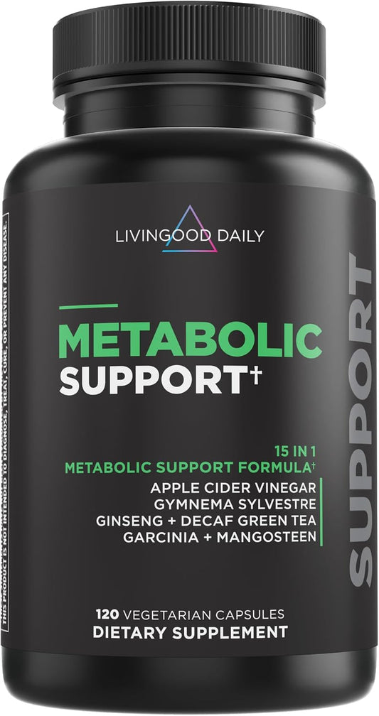 Livingood Daily Metabolism Booster - Apoyo Metabólico (120 Cápsulas Vegetales)