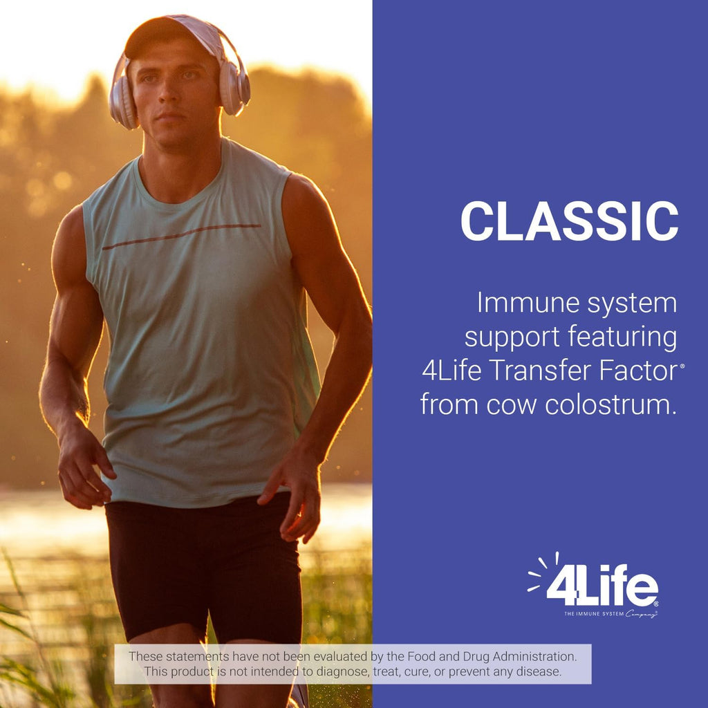 4Life Transfer Factor Classic - Apoyo Inmunológico con Calostro, 90 Cápsulas Vegetales
