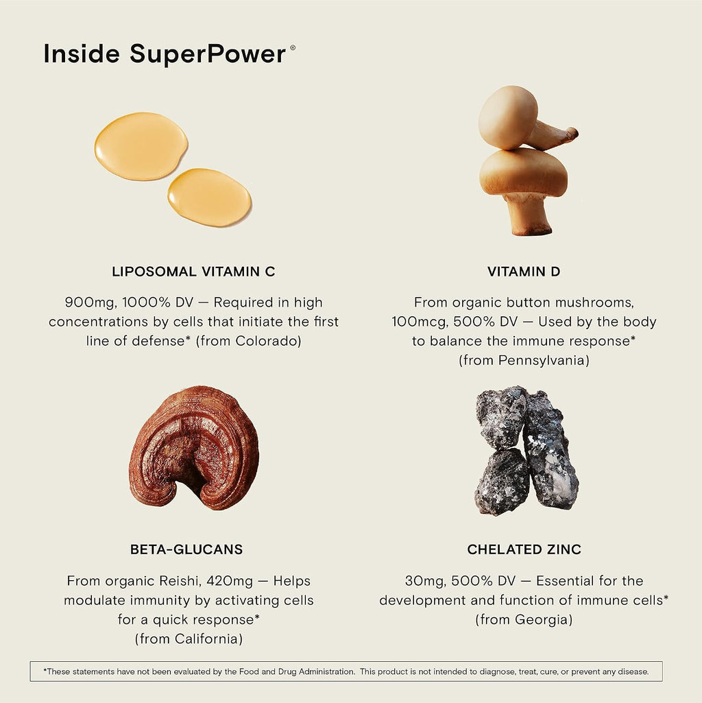Moon Juice Superpower Immune Support - 30 Cápsulas