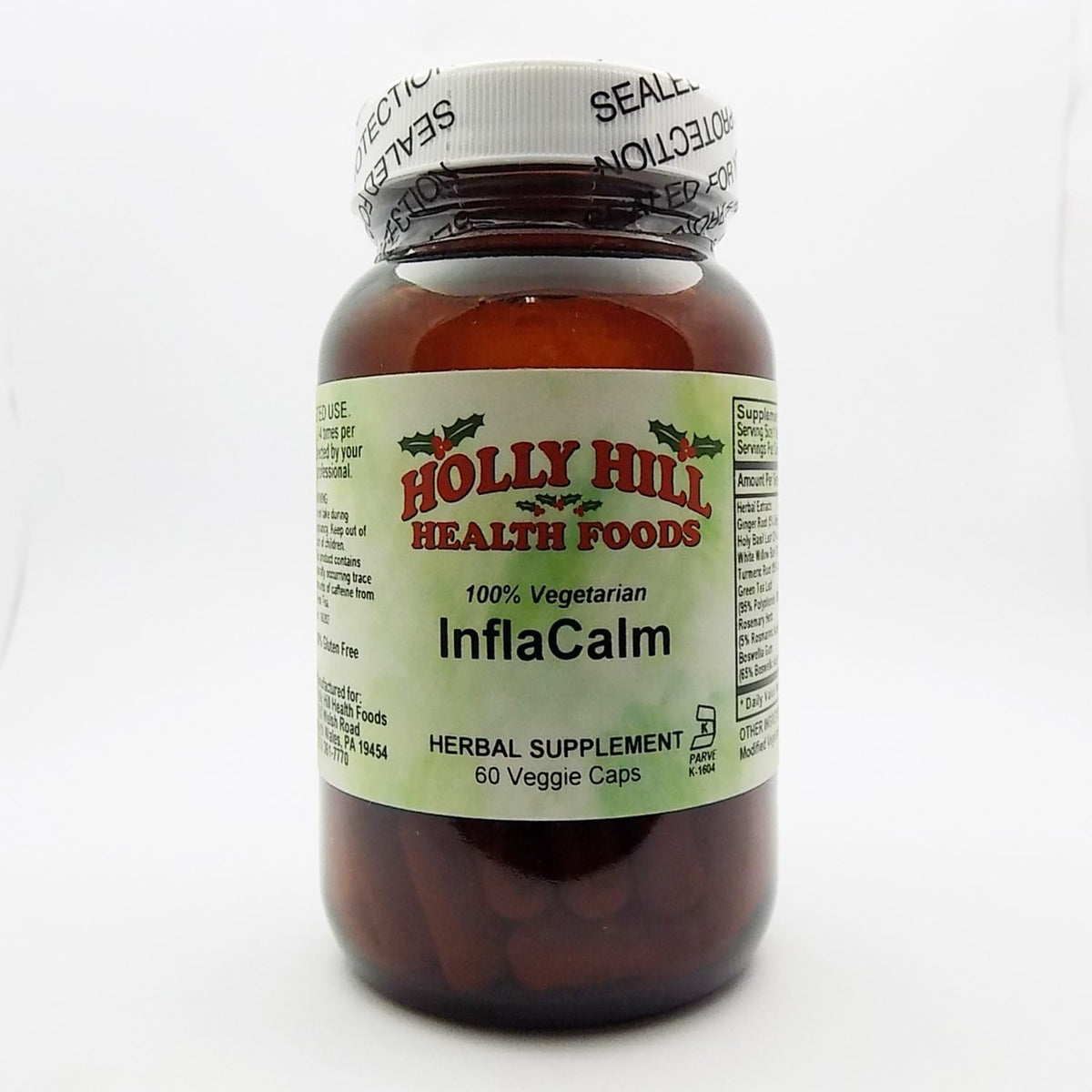 Holly Hill Health Foods, Inflacalm, 60 Cápsulas Vegetarianas – Image 1