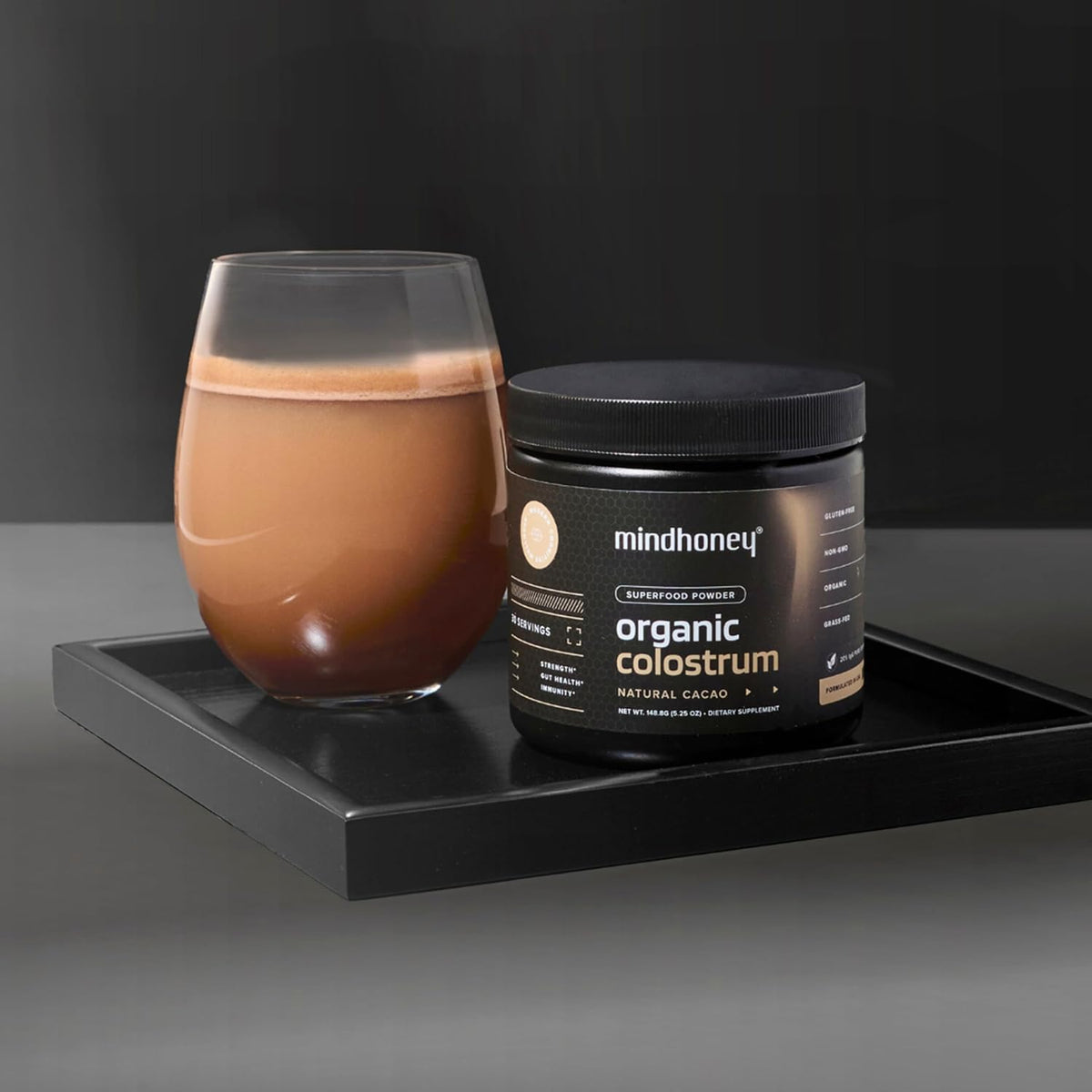 MINDHONEY Organic Colostrum | Premium Cacao – Defensas naturales: Las inmunoglobulinas presentes pueden contribuir – Image 2