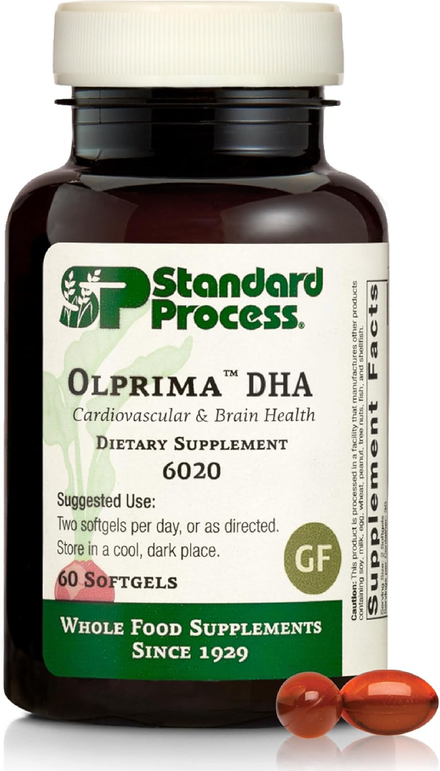 Standard Process Olprima DHA - Suplemento de Omega-3, 60 Cápsulas Blandas