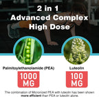 Palmitoiletanolamida Liposomal 1000 mg + Luteolina 100 mg, 60 Cápsulas blandas