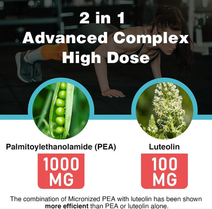 Palmitoiletanolamida Liposomal 1000 mg + Luteolina 100 mg, 60 Cápsulas blandas – Image 4
