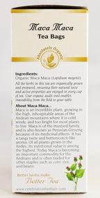 CELEBRATION HERBALS Maca Maca Root Powder Organic, 24 bolsitas (9 g)