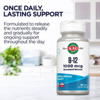 KAL Vitamina B12 1000mcg, Liberación Sostenida – Apoyo Energético y Nervioso, Vegano, 100 Comprimidos