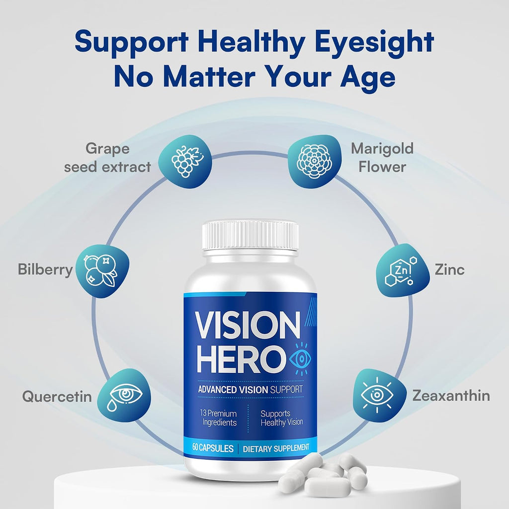 Vision Hero Advanced Vision Support - 60 Cápsulas (Pack de 4)