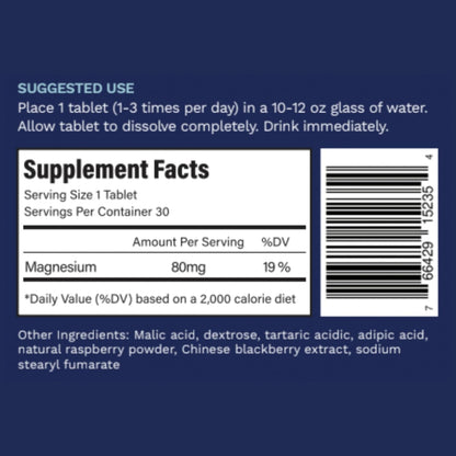 Active H2 Ultra+ Comprimidos de Agua Hidrogenada, Frambuesa Natural (30 serv.)
