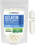 XPRS Nutra Cápsulas Vacías Tamaño 1 - 100 uds. de Gelatina Bovina para Suplementos Caseros