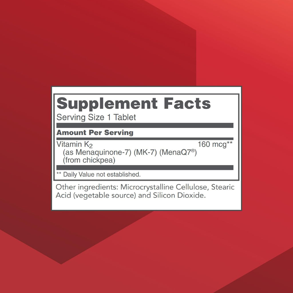 PROTOCOL FOR LIFE BALANCE MK-7 Vitamina K2 160mcg - 60 Comprimidos