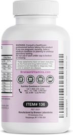 Bronson Hair, Skin & Nails con Biotina Extra Fuerte - 100 Cápsulas