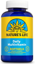 Nature's Life Soft Gelatin Multiple - Multivitamínico y Mineral Completo con Hierro, 120 Softgels