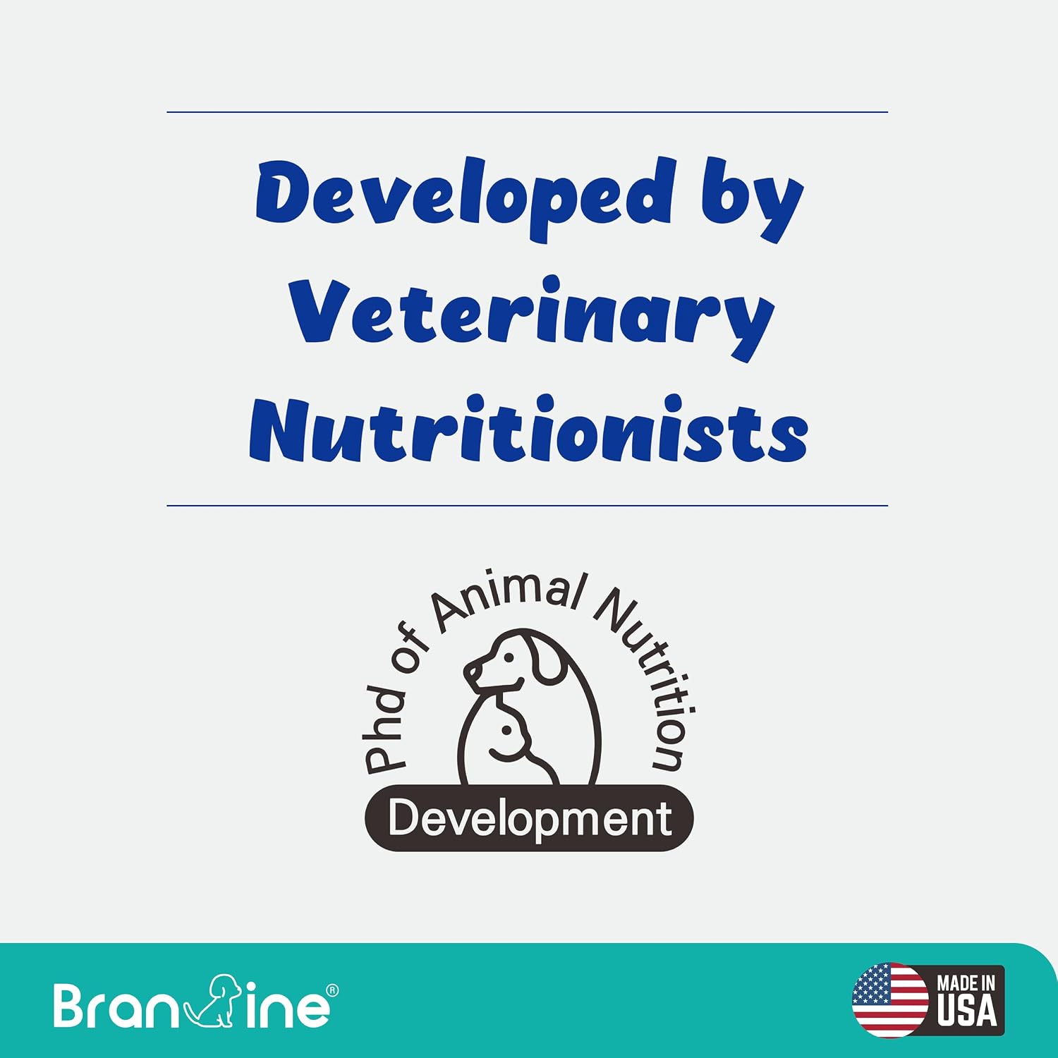 Branvine Probióticos Líquidos para Perros y Gatos - 6 Cepas con Prebióticos (60 ml)
