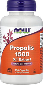 NOW Foods Propóleo 1500 mg 100 Cápsulas
