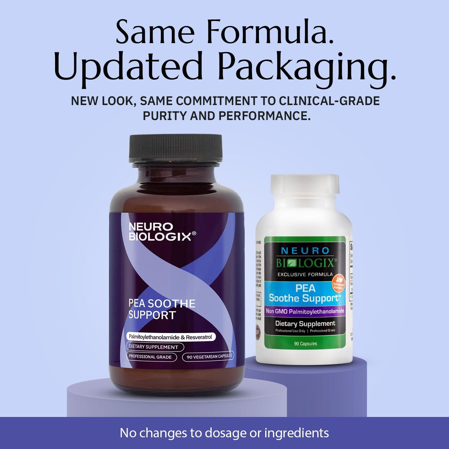 Neurobiologix PEA Soothe Support – Fórmula de PEA y Resveratrol para el Bienestar Nervioso y Muscular, 90 Cápsulas