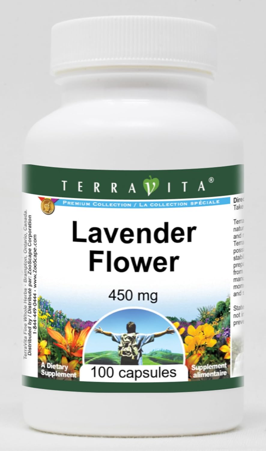 Flor de Lavanda 450 mg (100 Cápsulas) Pack de 3