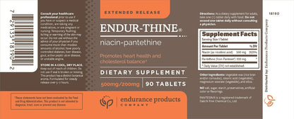 ENDUR-Thine Niacin – Pantethine, 500 mg, 90 – Sistema nervioso: Contribuye al funcionamiento normal del sistema – Image 2
