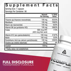 Core Nutritionals B Complex | Complejo B 8 Vitaminas + Colina e Inositol | 90 Cápsulas