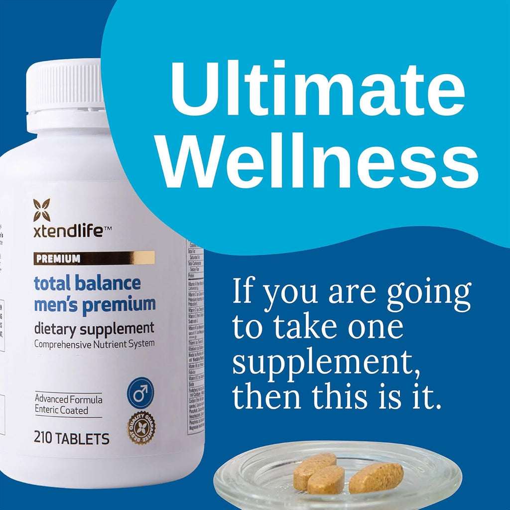 Xtendlife Total Balance Multivitamínico Premium para Hombres - 90+ Nutrientes - 30 Días