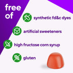 Vitafusion Complejo B Gummies – 60 Gomitas para Adultos con Vitamina C, Sabor Fresa