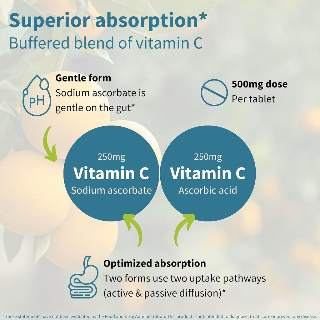 Igennus Vitamin C Chewable 500mg - Tamponada y Suave para Niños y Adultos - 120 Comprimidos