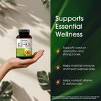 NatureBell Vitamina D3+K2 10.000 UI + 200 mcg MK-7 - 240 Cápsulas Blandas