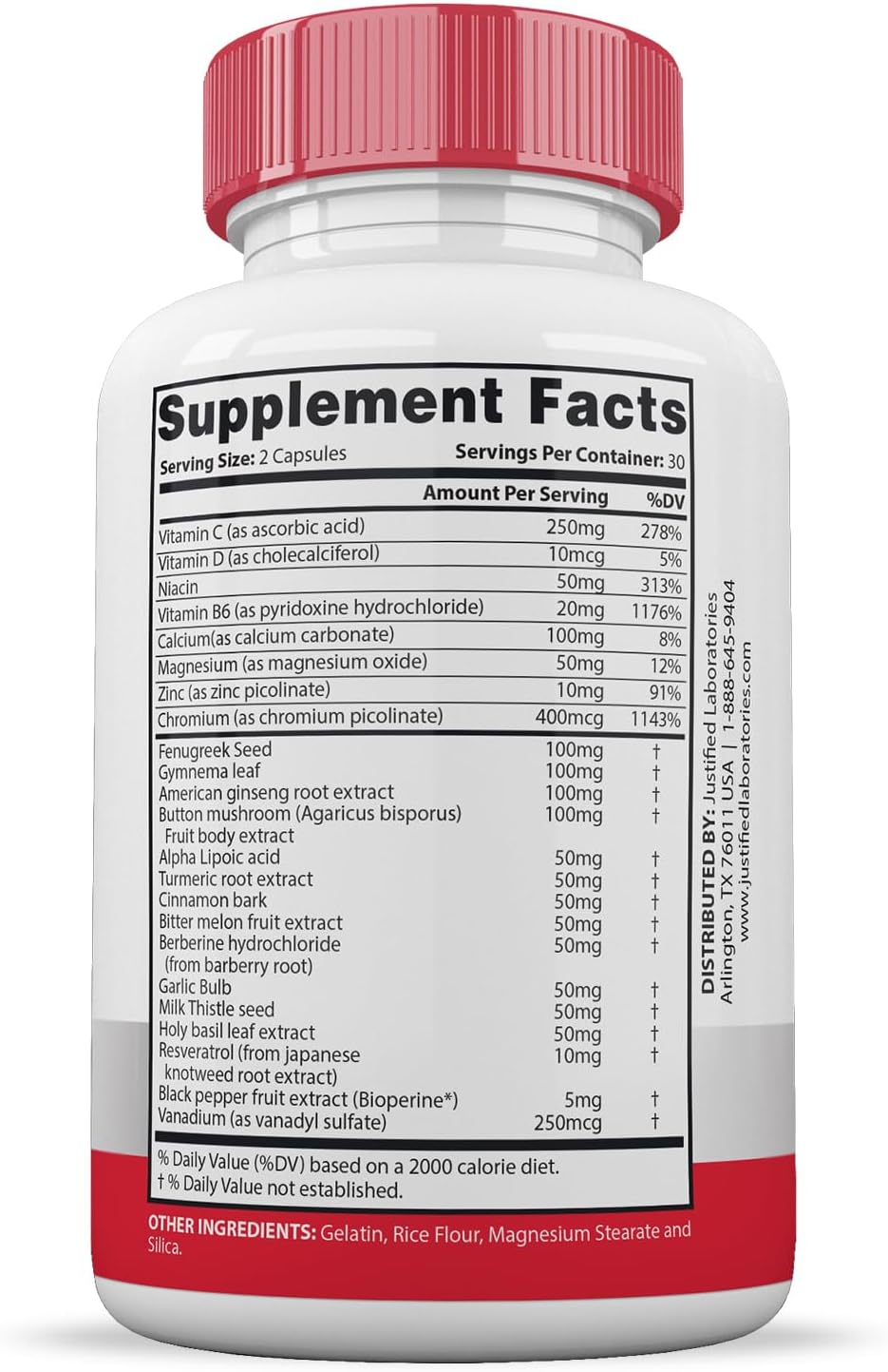 Gluco Revive Extreme 1295mg – Suplemento Herbal (3 Pack, 180 Cápsulas)