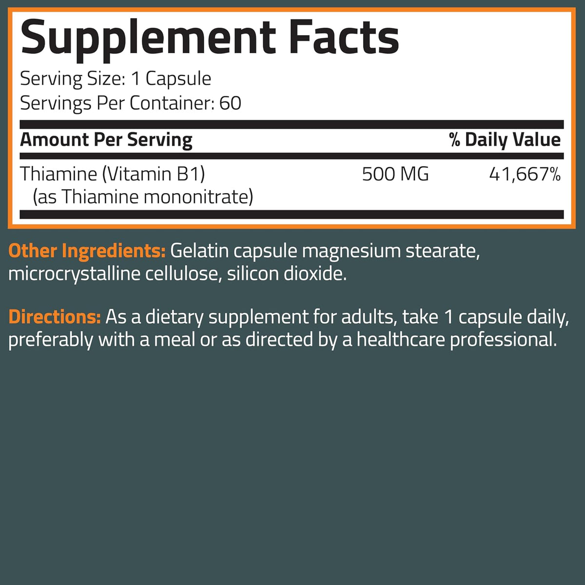 Bronson Vitamin B1 Extra Strength 500 MG – Consumidores habituales de alcohol: El alcohol interfiere con la – Image 8